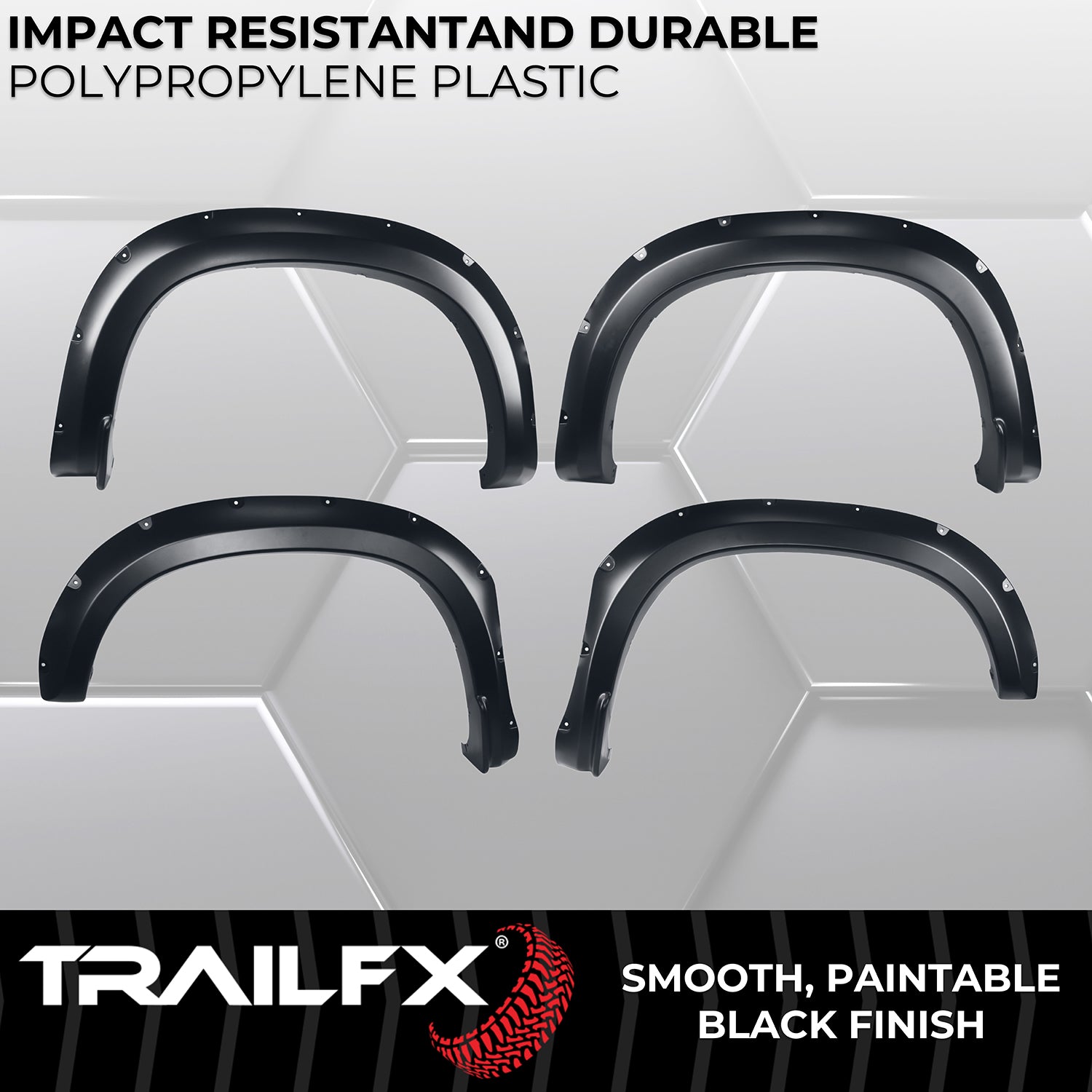 With Polished Stainless And Black Steel Rivets/ Stainless Hardware Kit by TrailFX