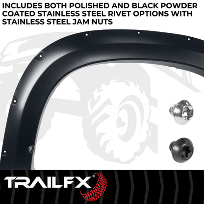 With Polished Stainless And Black Steel Rivets/ Stainless Hardware Kit by TrailFX