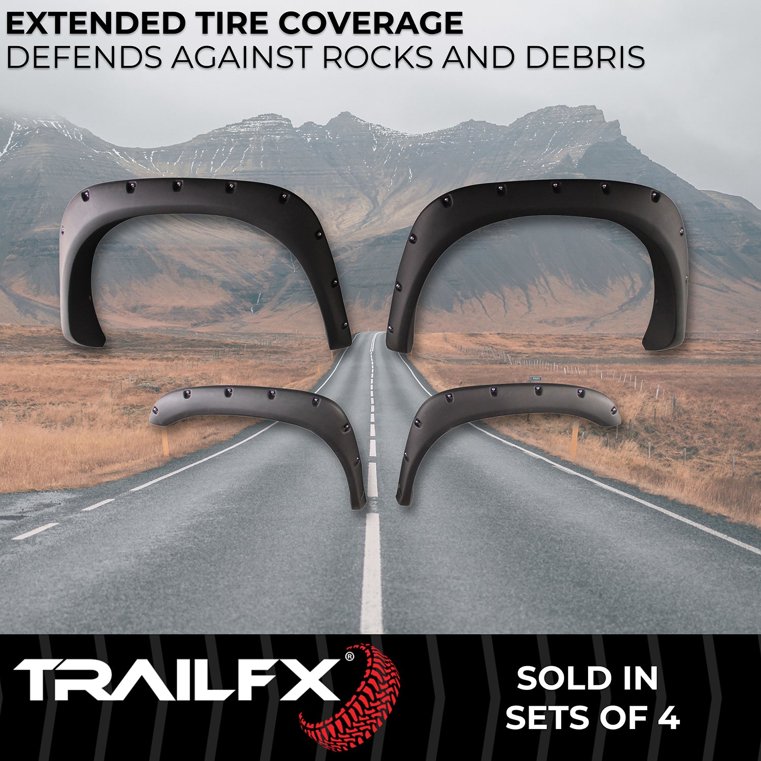 With Polished Stainless And Black Steel Rivets/ Stainless Hardware Kit by TrailFX