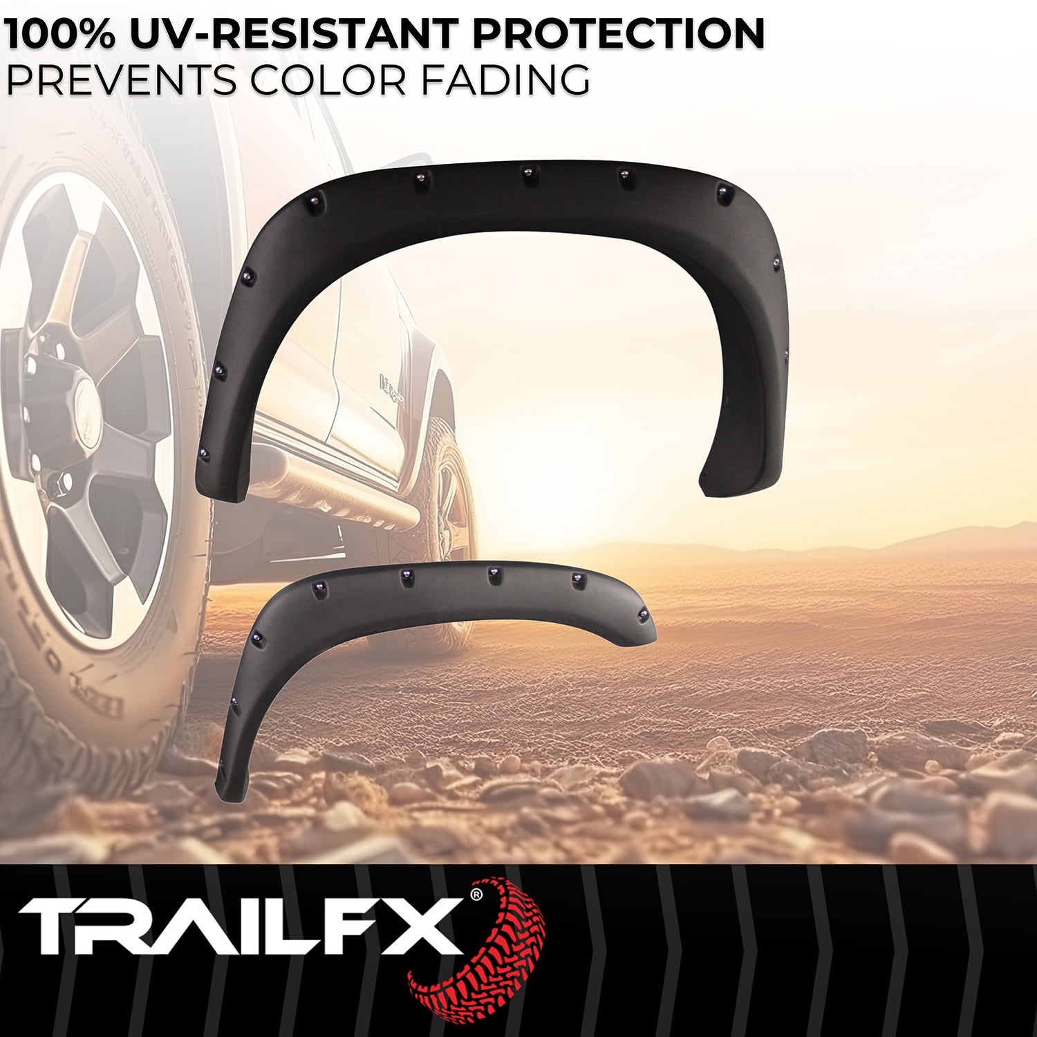 With Polished Stainless And Black Steel Rivets/ Stainless Hardware Kit by TrailFX