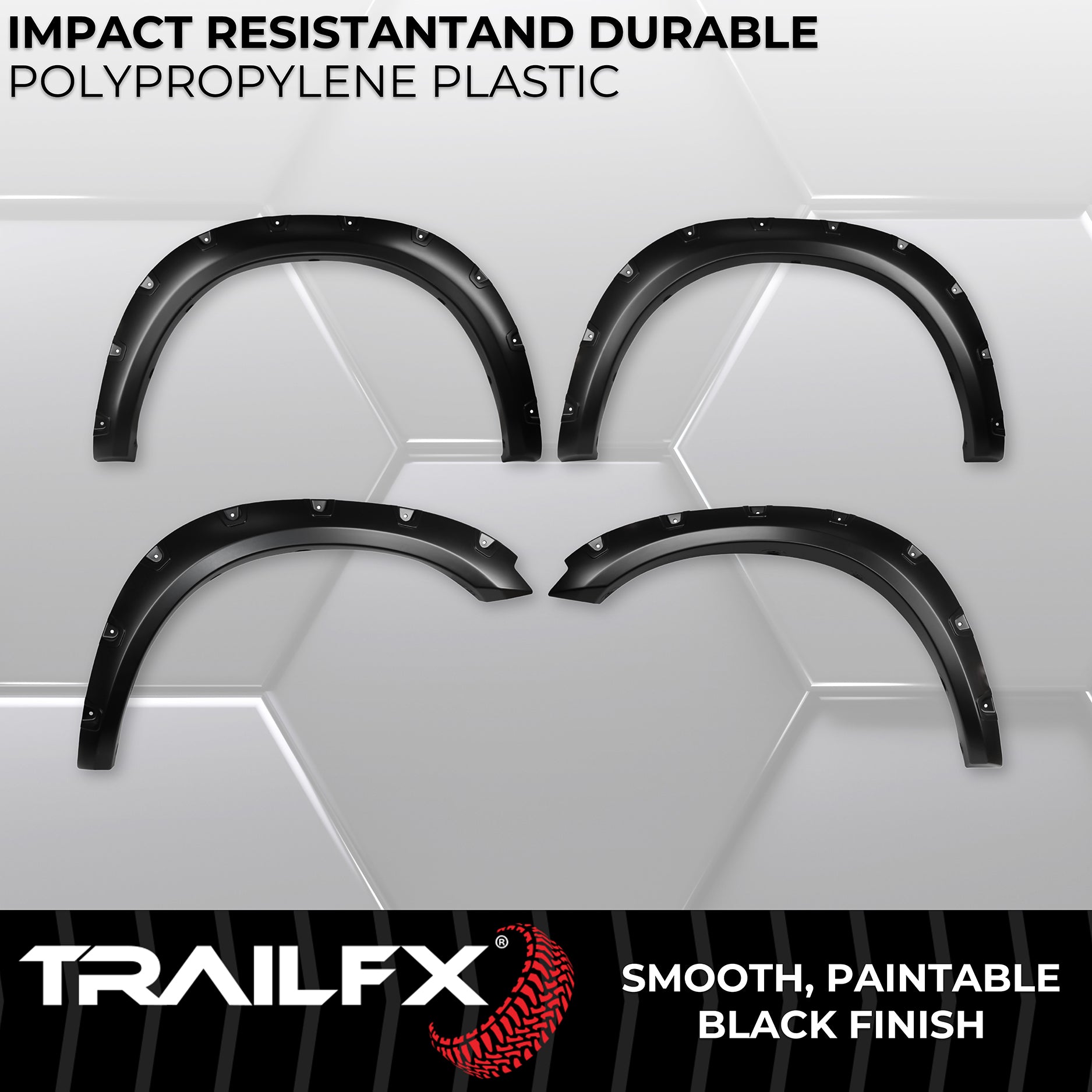 With Polished Stainless And Black Steel Rivets/ Stainless Hardware Kit by TrailFX