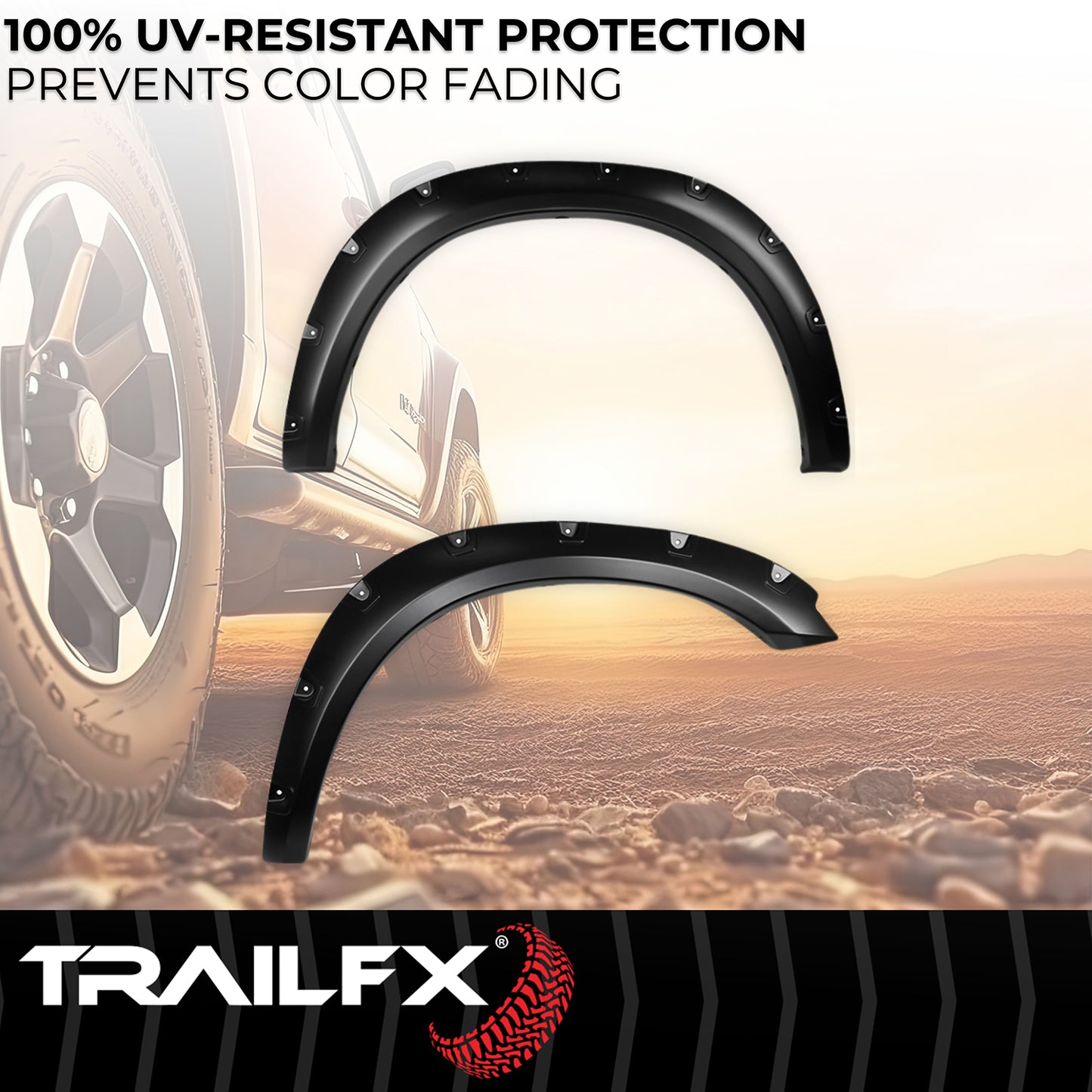 With Polished Stainless And Black Steel Rivets/ Stainless Hardware Kit by TrailFX