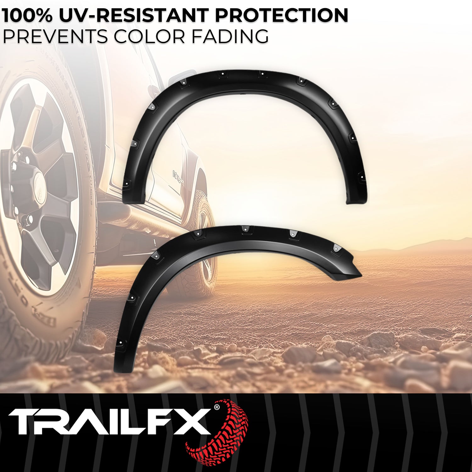 With Polished Stainless And Black Steel Rivets/ Stainless Hardware Kit by TrailFX