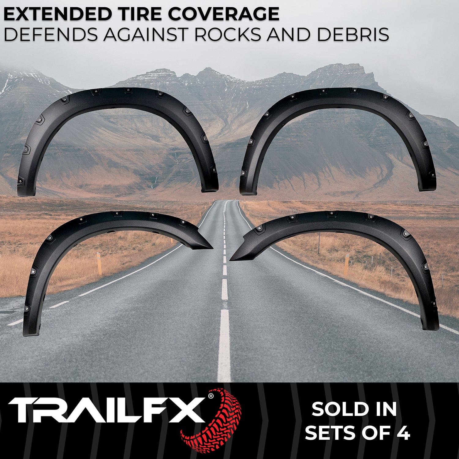 With Polished Stainless And Black Steel Rivets/ Stainless Hardware Kit by TrailFX