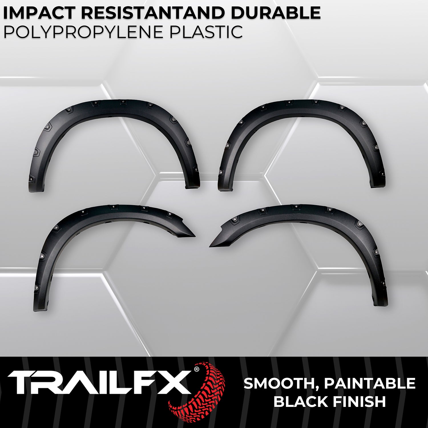With Polished Stainless And Black Steel Rivets/ Stainless Hardware Kit by TrailFX
