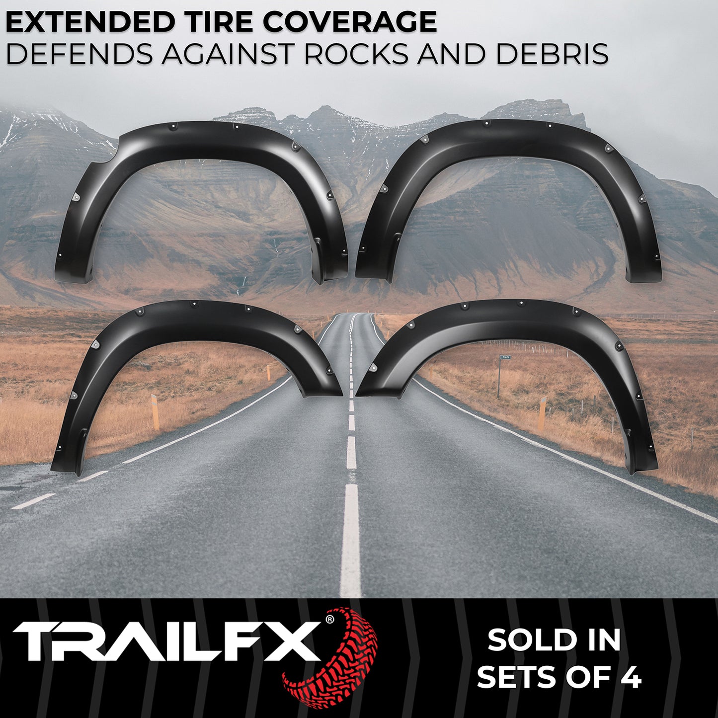 With Polished Stainless And Black Steel Rivets/ Stainless Hardware Kit by TrailFX