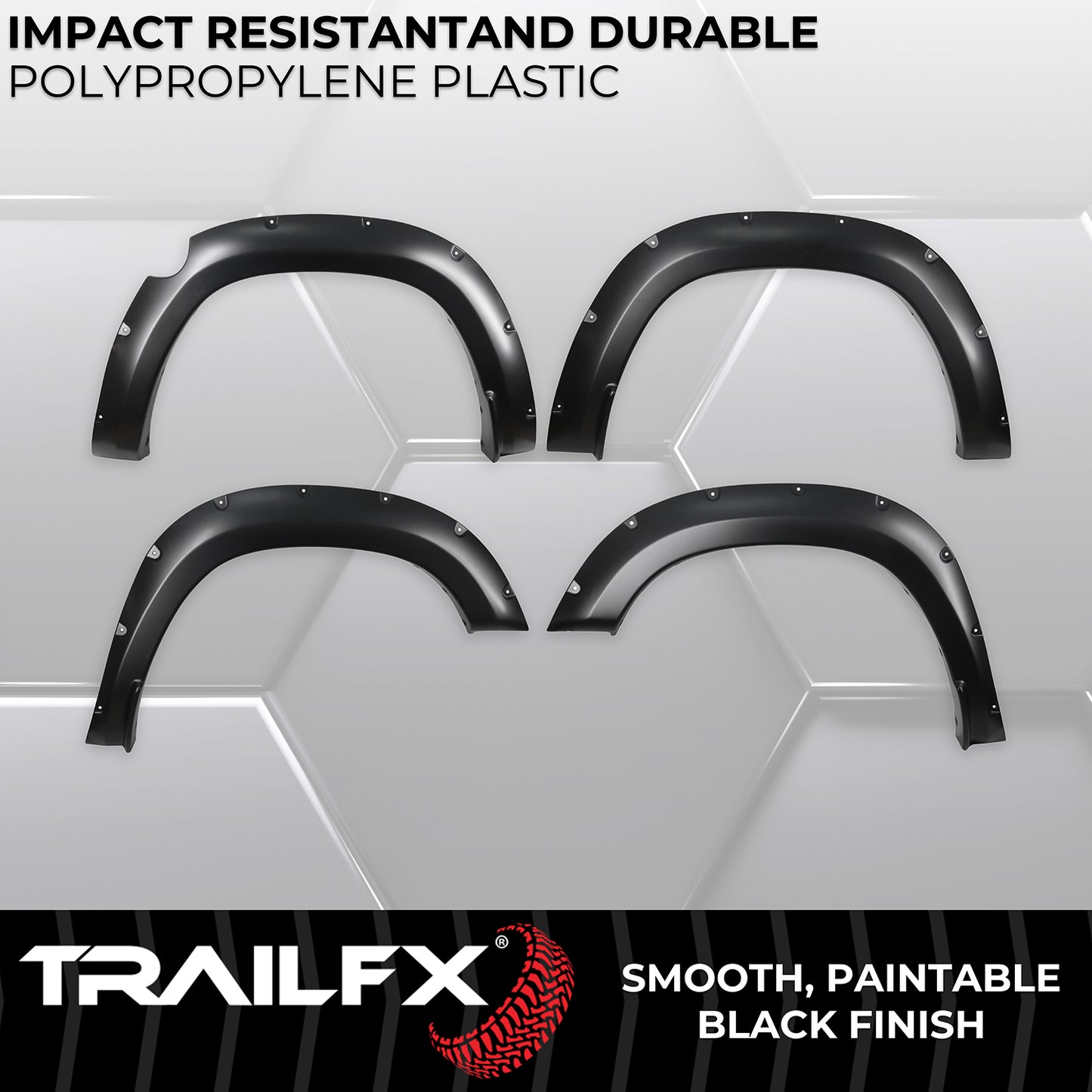 With Polished Stainless And Black Steel Rivets/ Stainless Hardware Kit by TrailFX