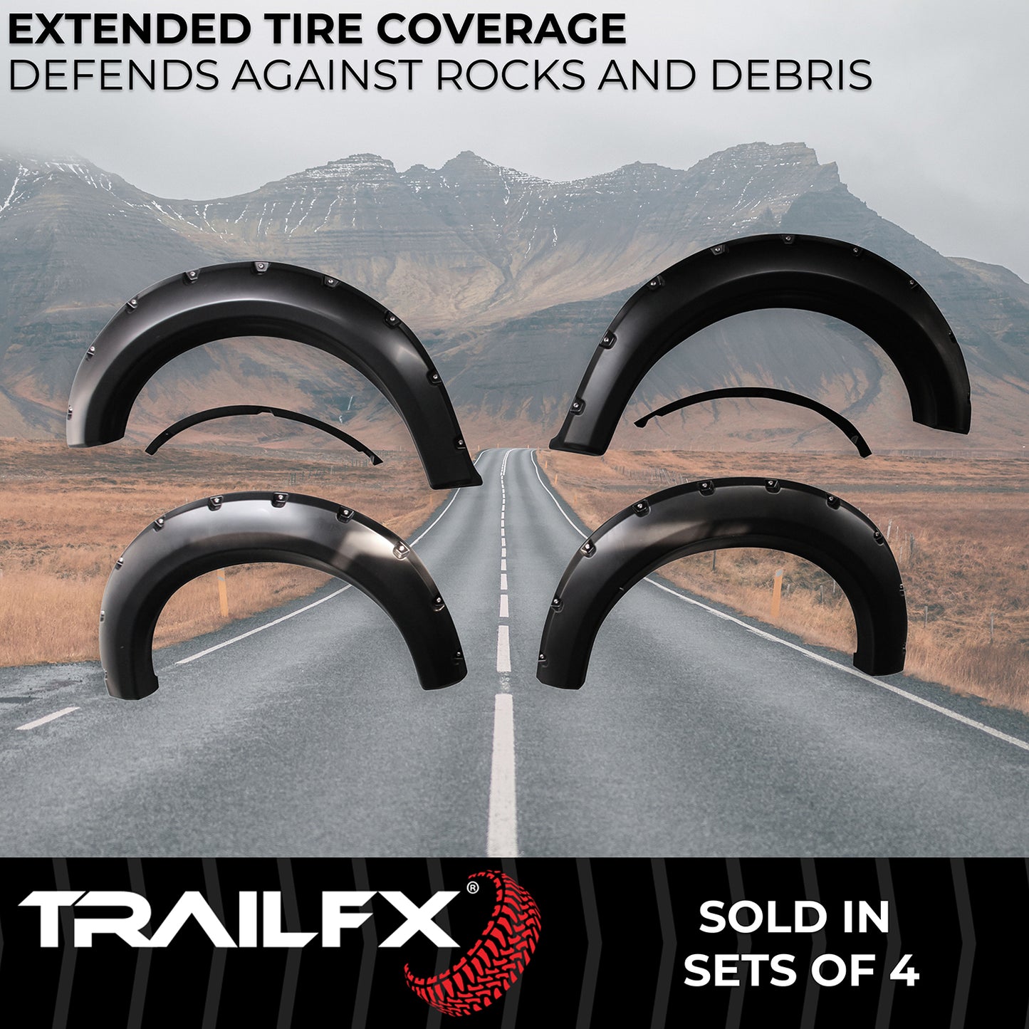 With Polished Stainless And Black Steel Rivets/ Stainless Hardware Kit by TrailFX