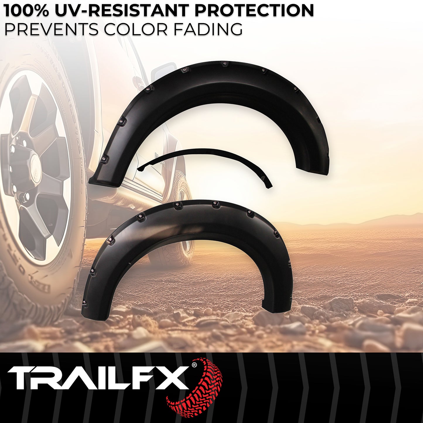 With Polished Stainless And Black Steel Rivets/ Stainless Hardware Kit by TrailFX