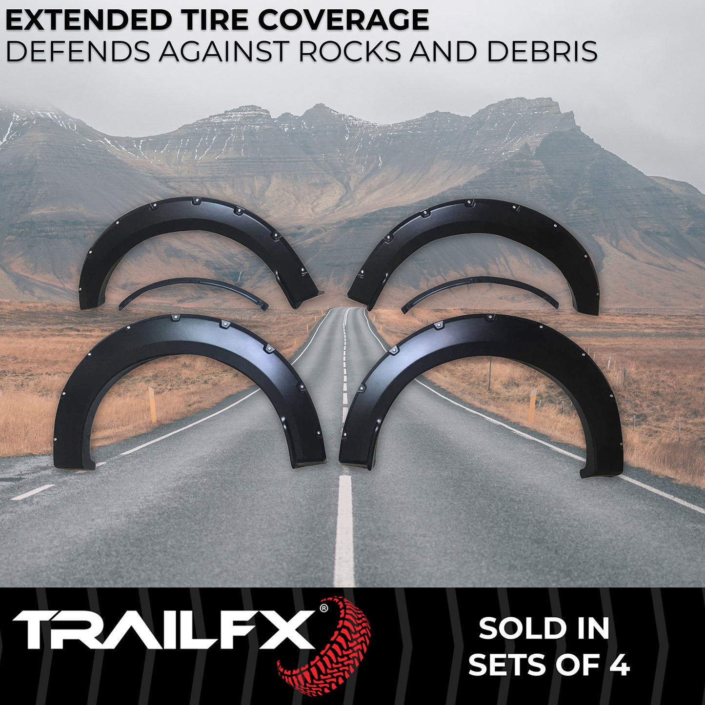 With Polished Stainless And Black Steel Rivets/ Stainless Hardware Kit by TrailFX