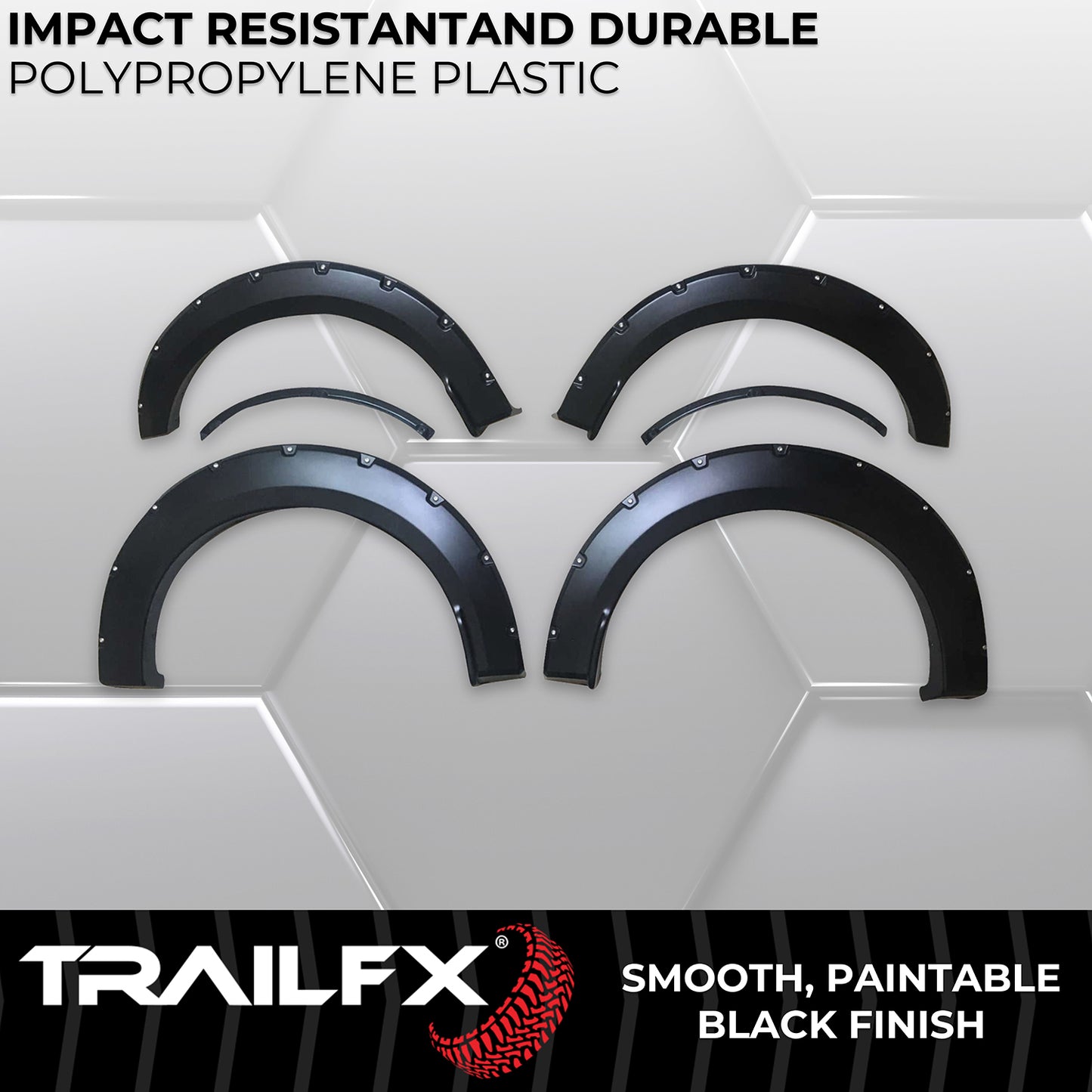 With Polished Stainless And Black Steel Rivets/ Stainless Hardware Kit by TrailFX