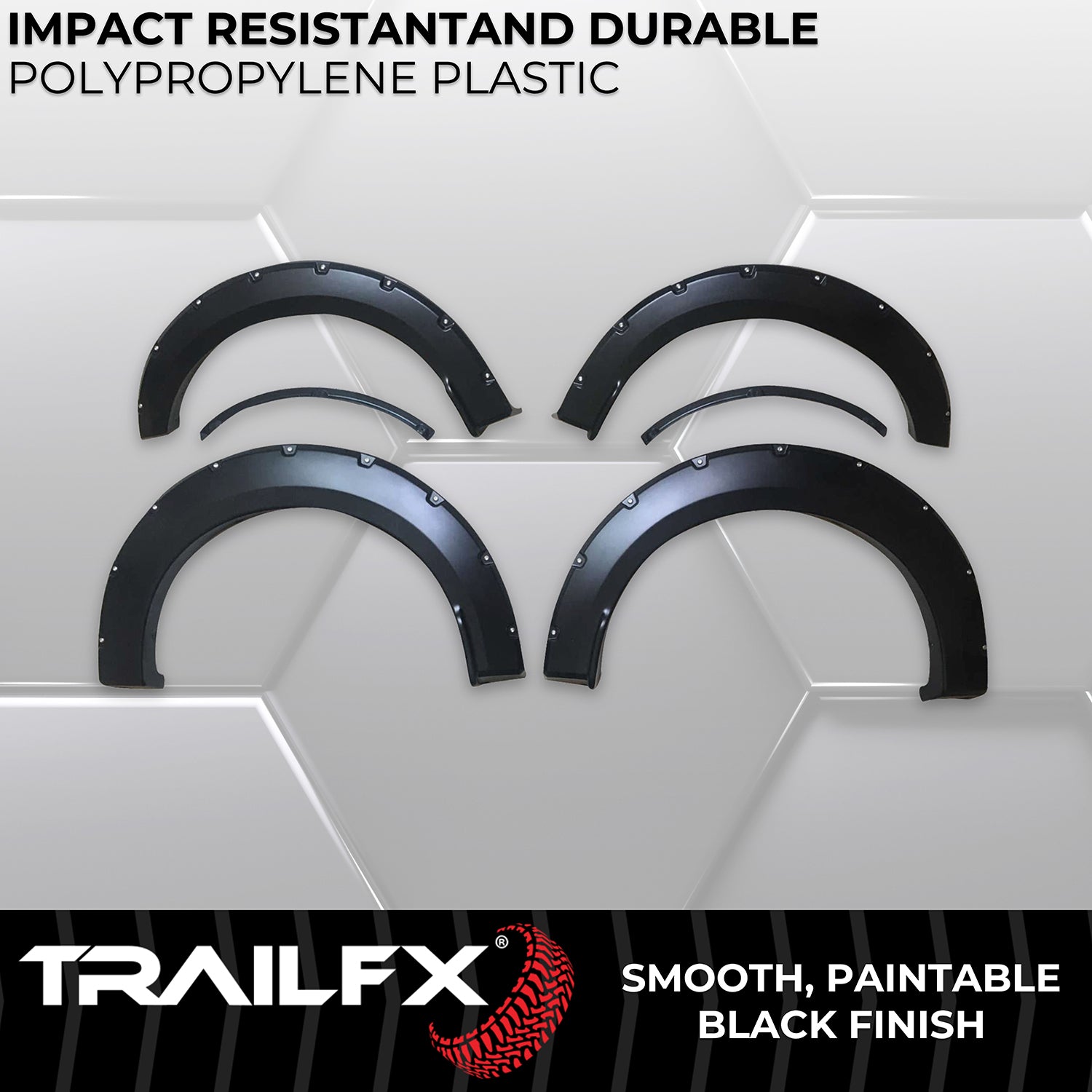 With Polished Stainless And Black Steel Rivets/ Stainless Hardware Kit by TrailFX