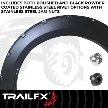 With Polished Stainless And Black Steel Rivets/ Stainless Hardware Kit by TrailFX