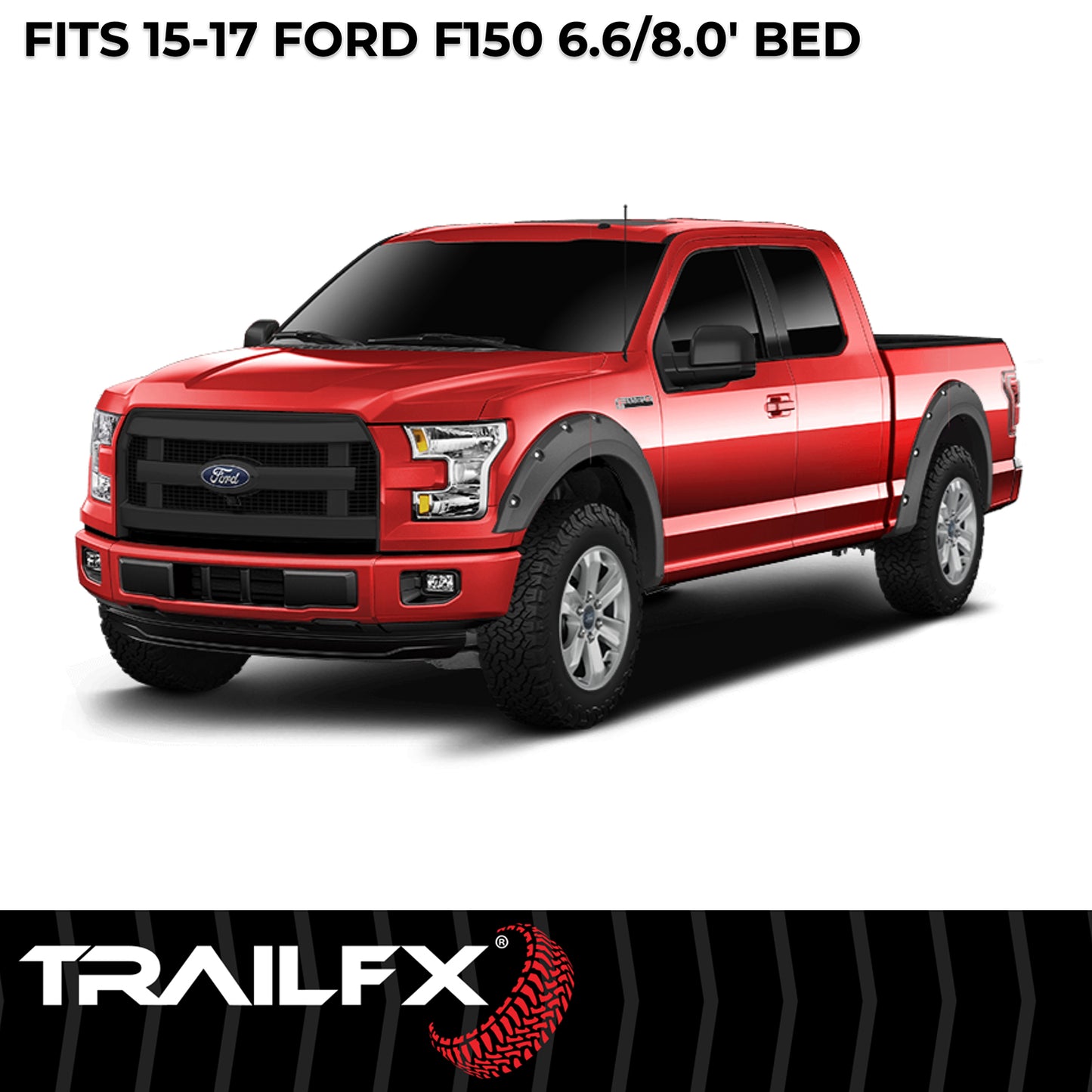 With Polished Stainless And Black Steel Rivets/ Stainless Hardware Kit by TrailFX