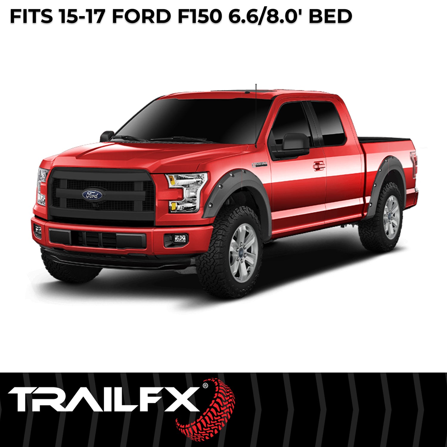 With Polished Stainless And Black Steel Rivets/ Stainless Hardware Kit by TrailFX