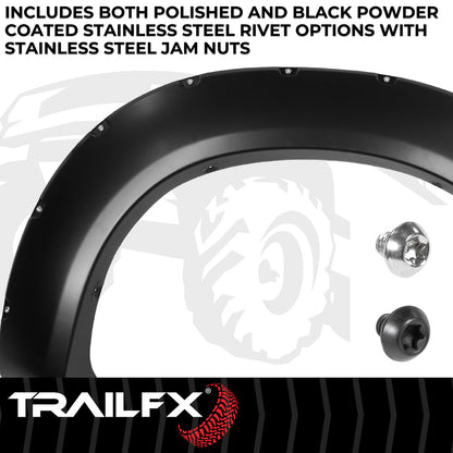 With Polished Stainless And Black Steel Rivets/ Stainless Hardware Kit by TrailFX