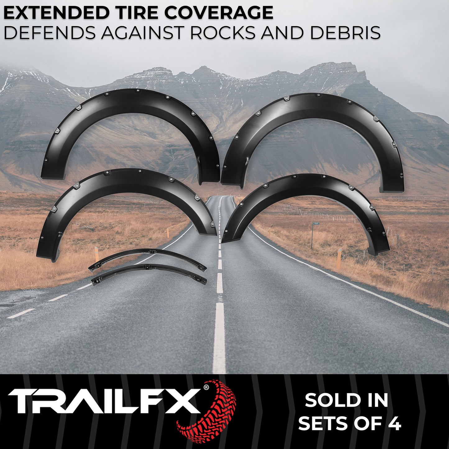 With Polished Stainless And Black Steel Rivets/ Stainless Hardware Kit by TrailFX