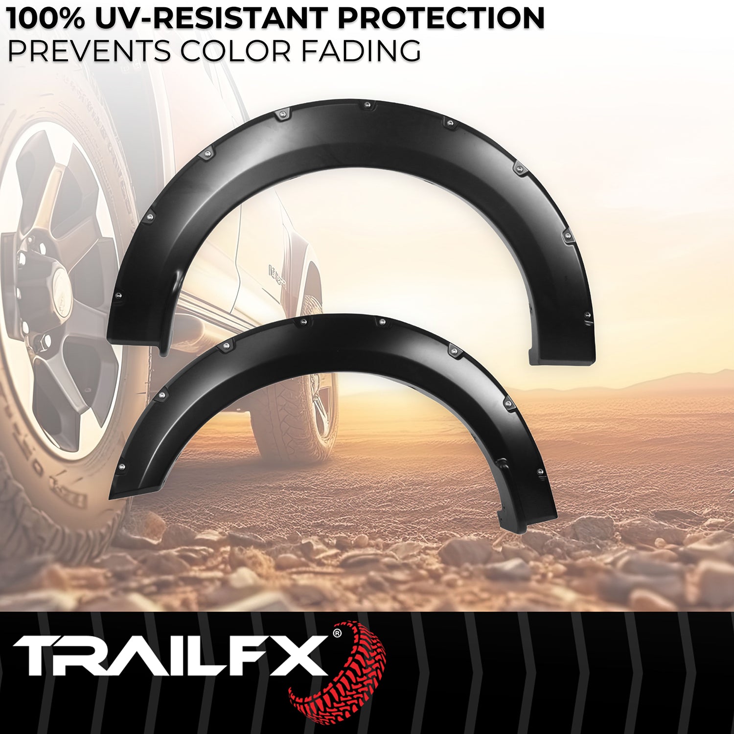 With Polished Stainless And Black Steel Rivets/ Stainless Hardware Kit by TrailFX