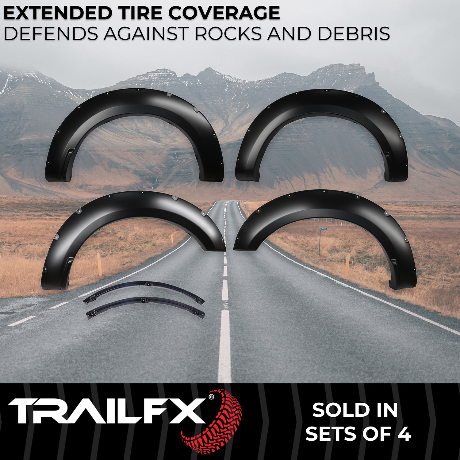 With Polished Stainless And Black Steel Rivets/ Stainless Hardware Kit by TrailFX