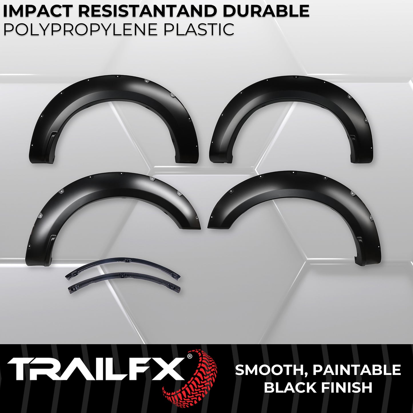 With Polished Stainless And Black Steel Rivets/ Stainless Hardware Kit by TrailFX