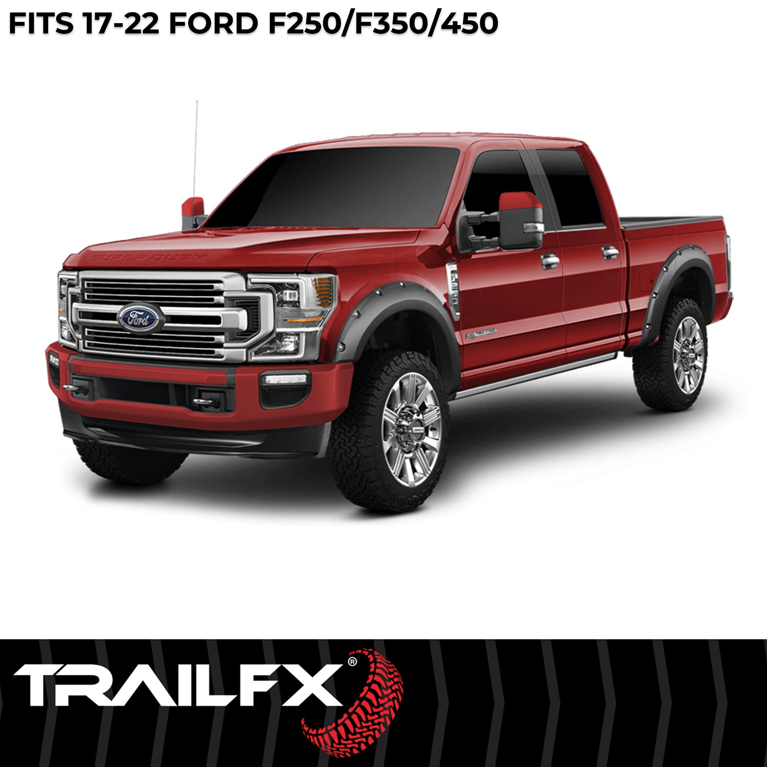 With Polished Stainless And Black Steel Rivets/ Stainless Hardware Kit by TrailFX