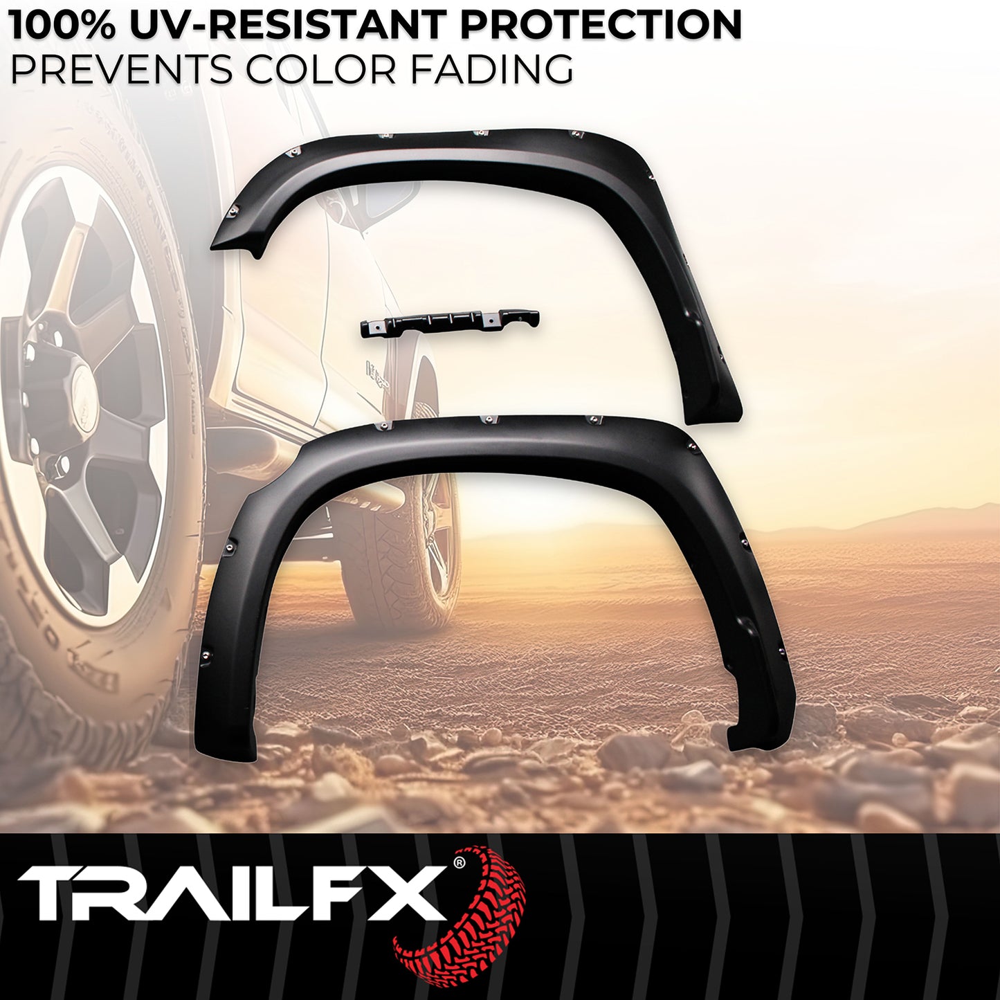 With Polished Stainless And Black Steel Rivets/ Stainless Hardware Kit by TrailFX