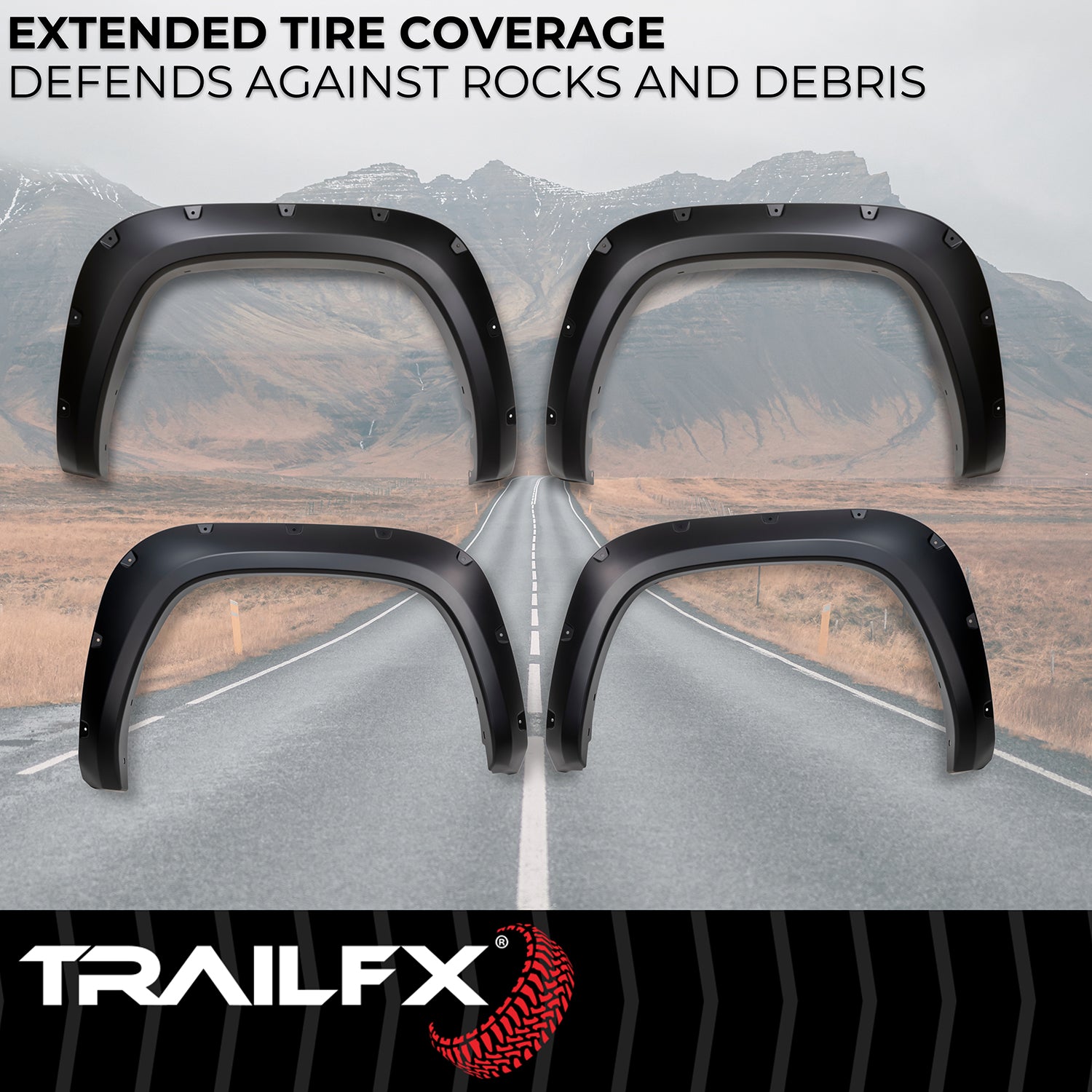 With Polished Stainless And Black Steel Rivets/ Stainless Hardware Kit by TrailFX