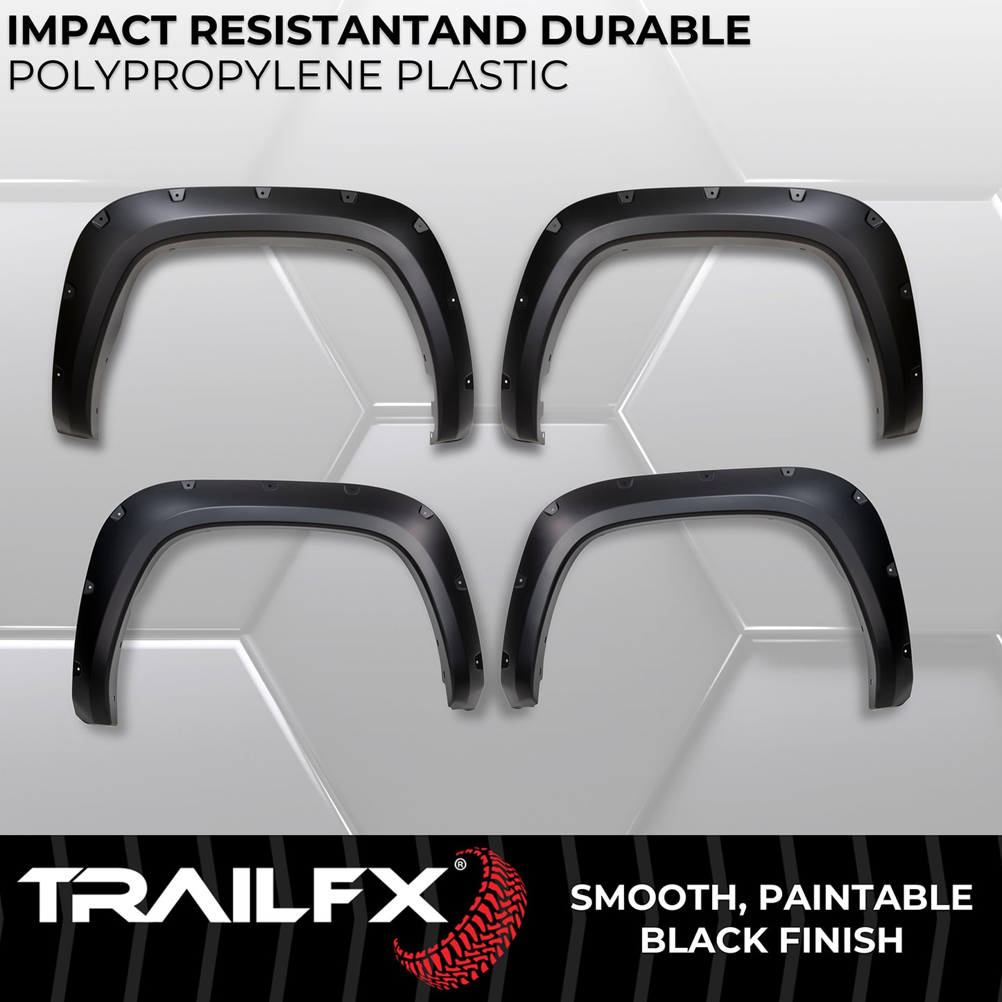With Polished Stainless And Black Steel Rivets/ Stainless Hardware Kit by TrailFX
