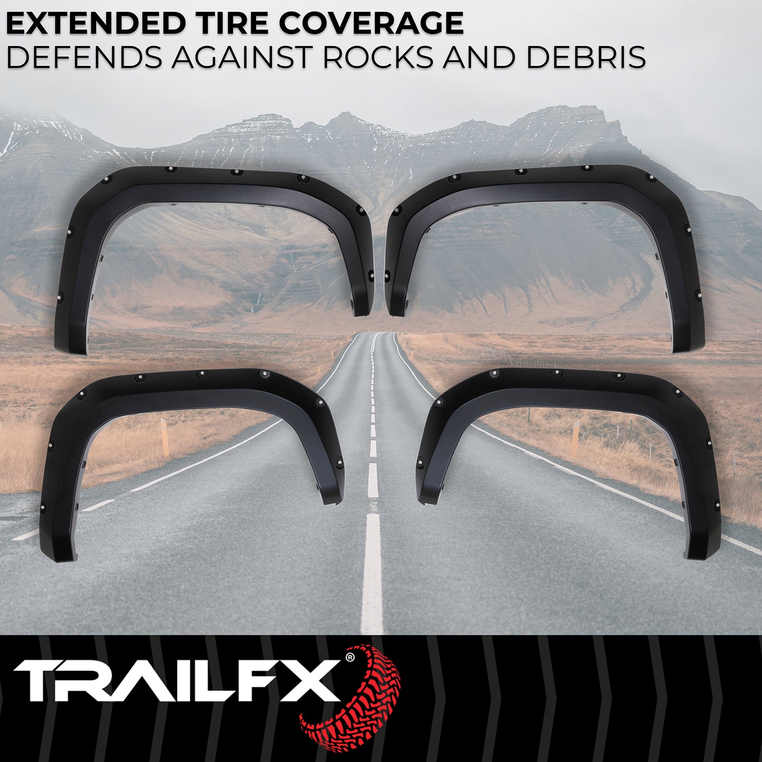 With Polished Stainless And Black Stainless Steel Rivets/ Stainless Hardware Kit by TrailFX
