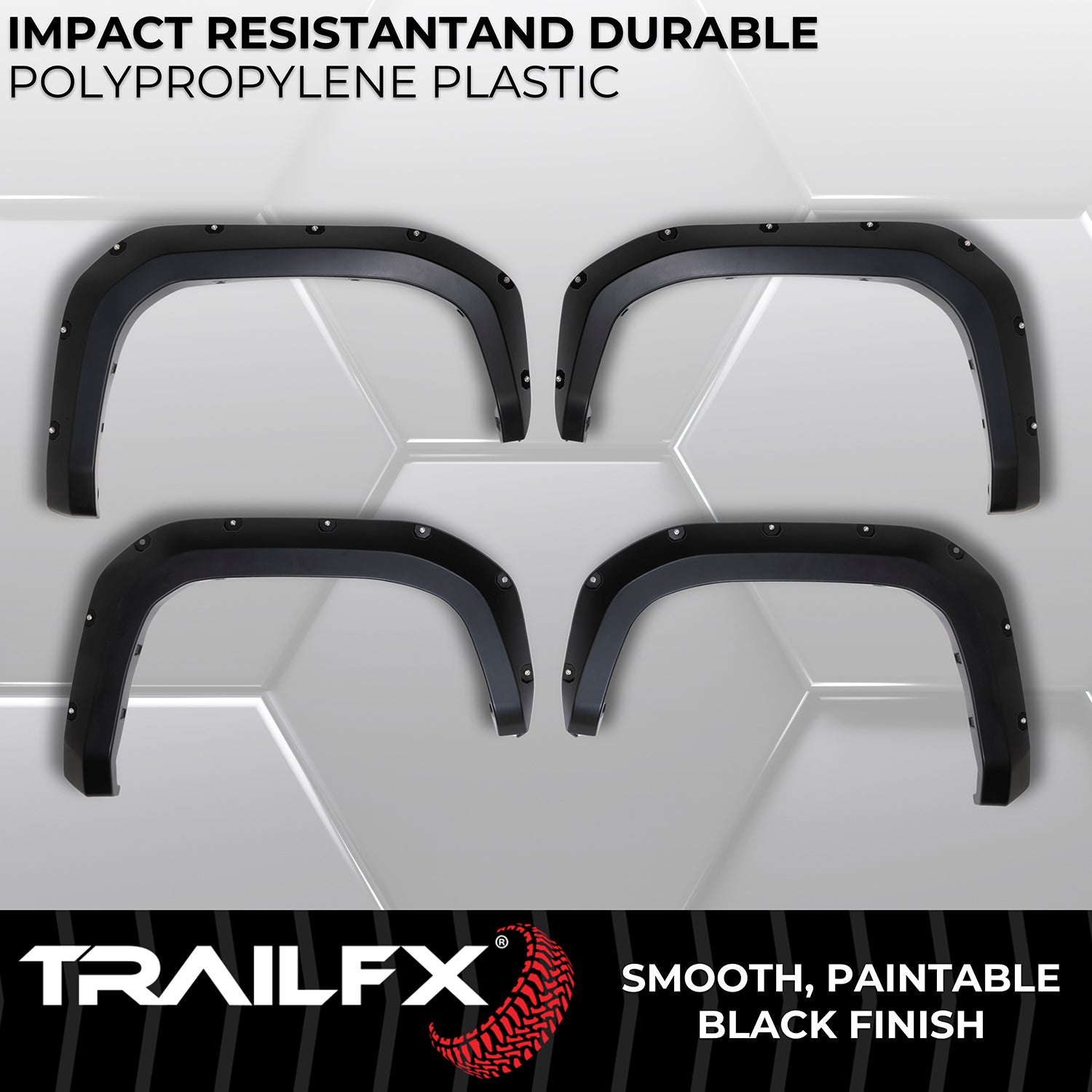 With Polished Stainless And Black Stainless Steel Rivets/ Stainless Hardware Kit by TrailFX
