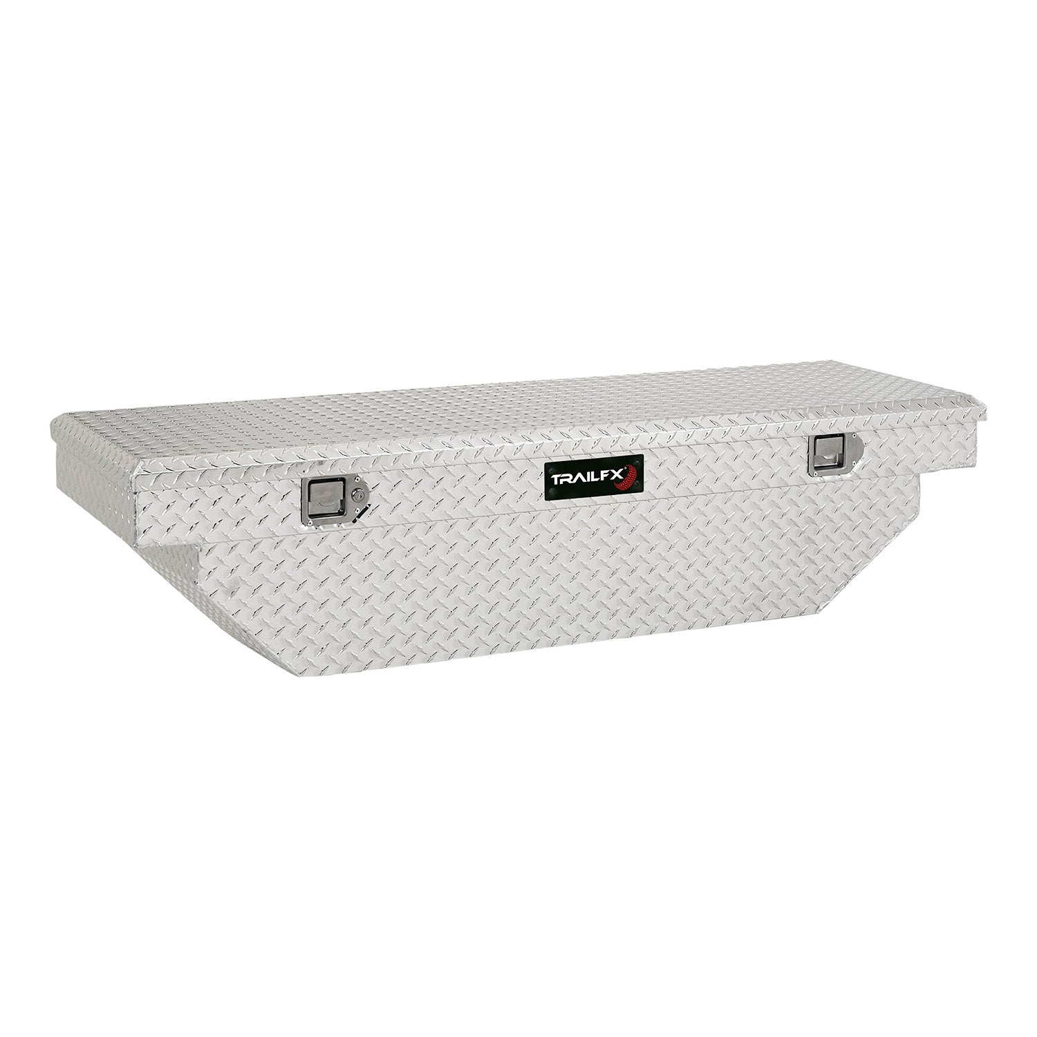 Crsovr Angled Sgl Lid Dia Tread Bright Pol Alum 60x19.25x13.5 W/Tray by TrailFX