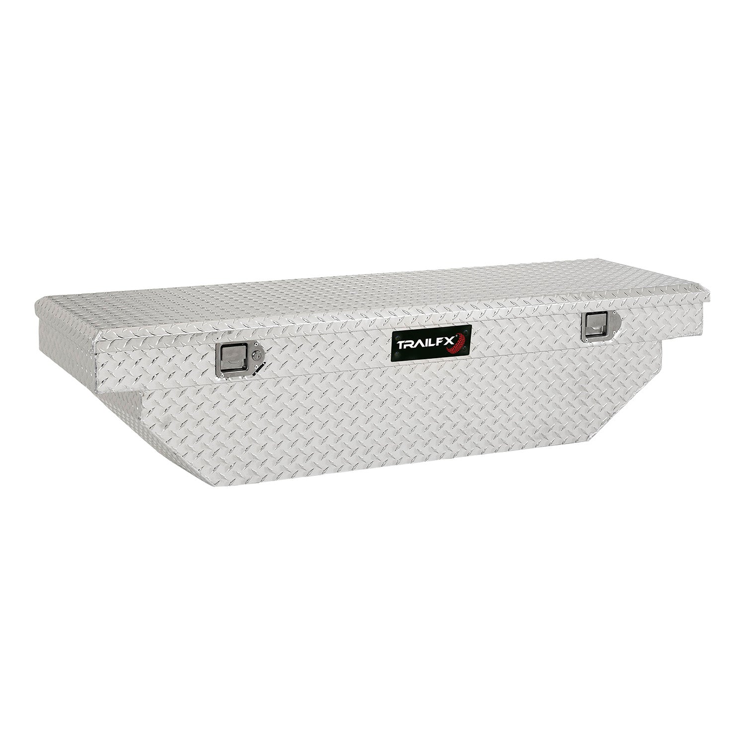 Crsovr Angled Sgl Lid Dia Tread Bright Pol Alum 63x19.25x13.5 W/Tray by TrailFX