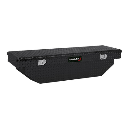 Crsovr Angled Sgl Lid Pwdr Ctd Black 16 Gauge Alum 63x19.25x13.5 Cap W/Tray by TrailFX
