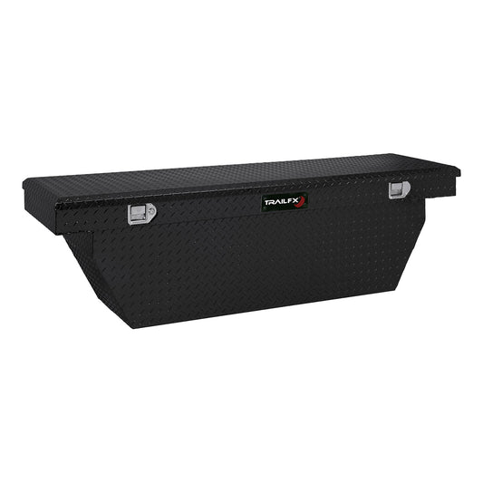 Crsovr Deep Sgl Lid Pwdr Ctd Black 16 Gauge Alum 69x19.25x19.5 Cap W/Tray by TrailFX