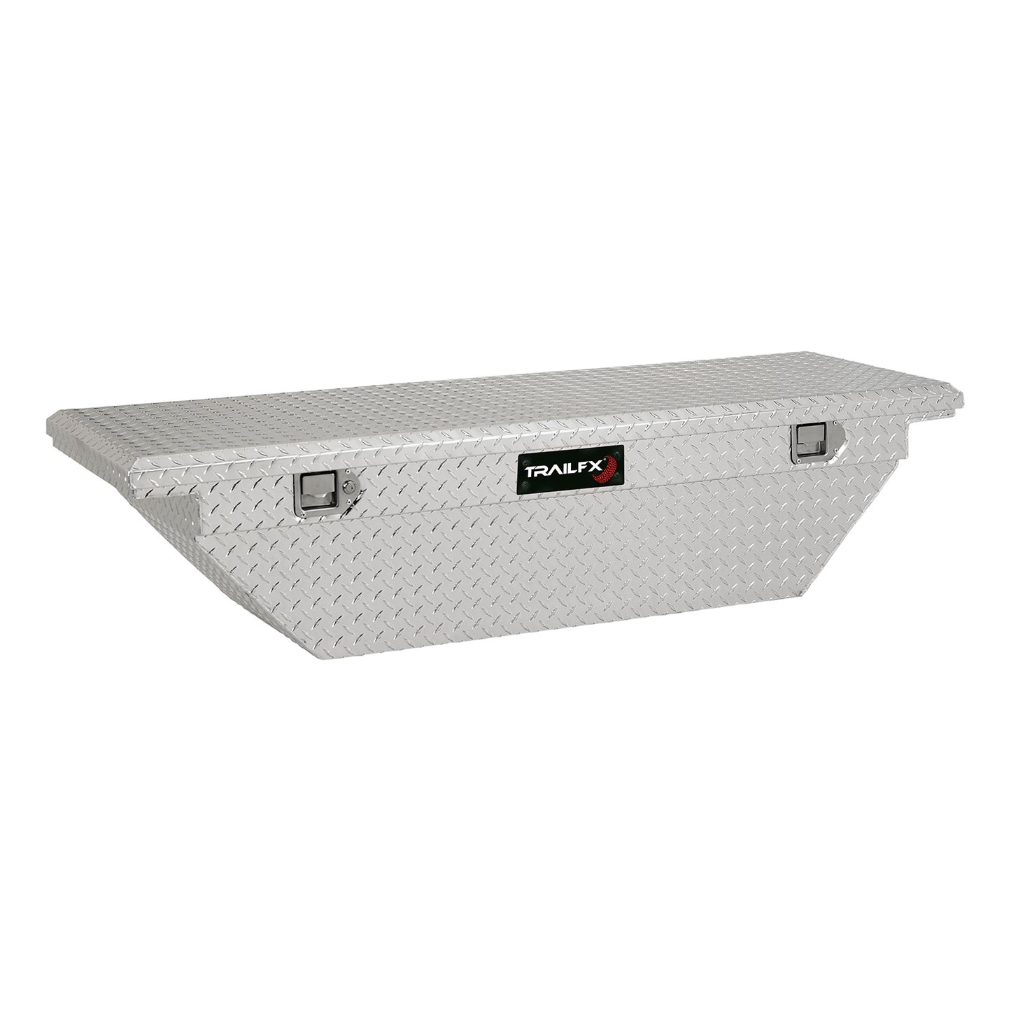 Crsovr Angled Sgl Lid Dia Tread Bright Pol Alum 63x19.25x13.5 W/Tray by TrailFX
