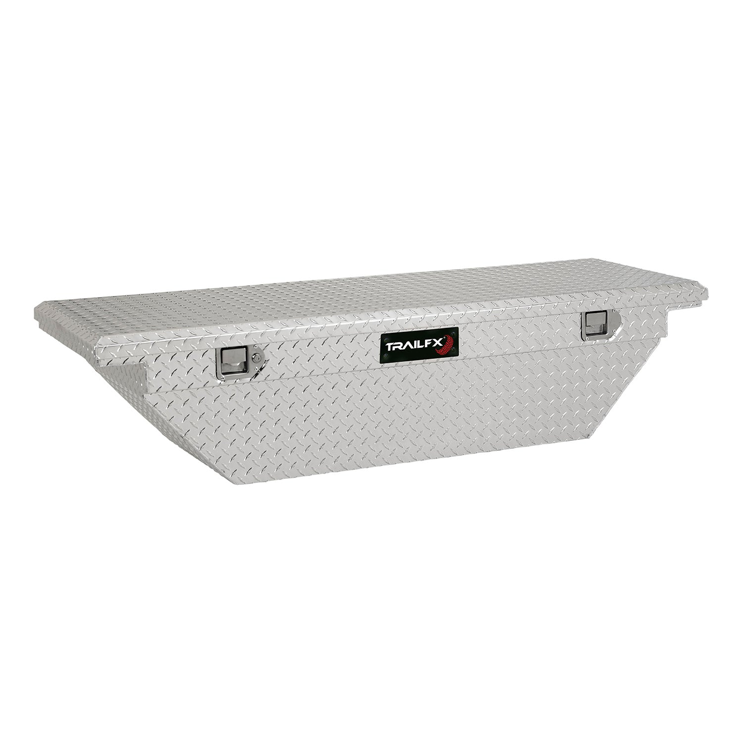 Crsovr Angled Sgl Lid Dia Tread Bright Pol Alum 63x19.25x13.5 W/Tray by TrailFX