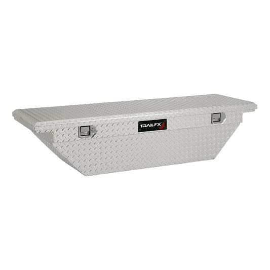Crsovr Angled Sgl Lid Dia Tread Bright Pol Alum 63x19.25x13.5 W/Tray by TrailFX