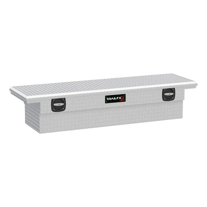 Crsovr Low Profile Sgl Lid Dia Tread Bright Alum 69x19.25x13.5 W/O Rail On Lid by TrailFX