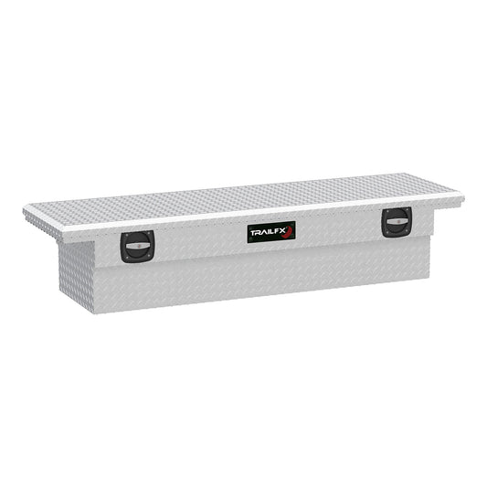 Crsovr Low Profile Sgl Lid Dia Tread Bright Alum 69x19.25x13.5 W/O Rail On Lid by TrailFX