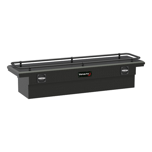 Crsovr Low Profil Sgl Lid Dia Tread Matte Black Alum 72x19.25x13.5 W/Rail On Lid by TrailFX
