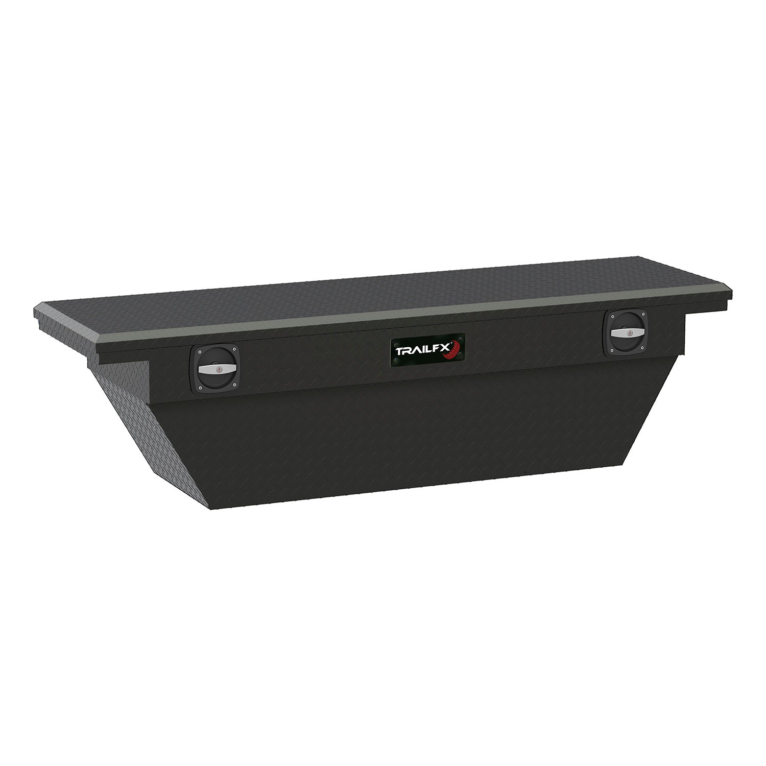 Crsovr Dp Ang Lo Pro Sgl Lid Dia Trd Mat Blk Alum 69x19.25x17.5 W/O Rail On Lid by TrailFX