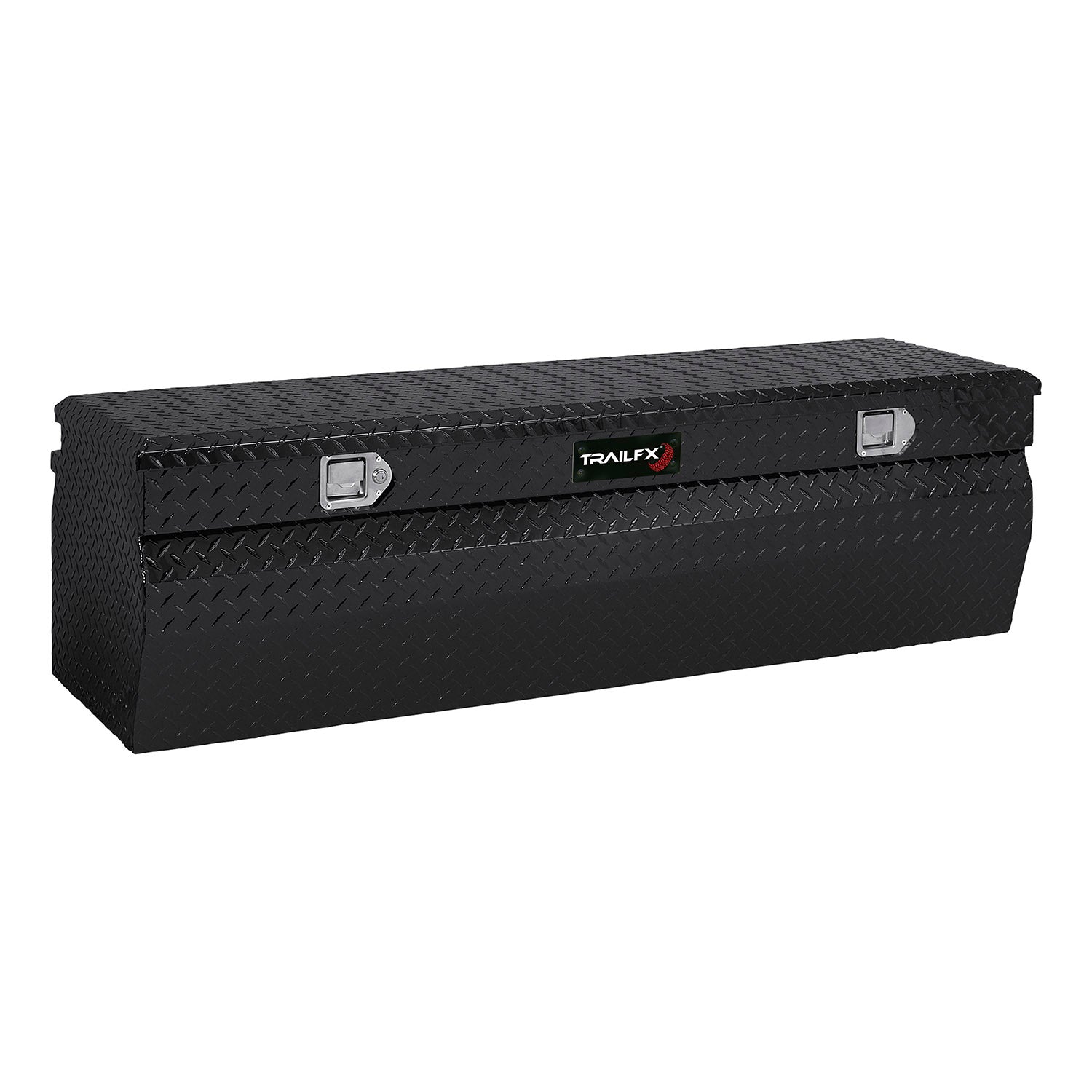 Chest Sgl Lid Pwdr Ctd Black 16 Gauge Alum 54x19-7/8x17-1/8 13.5 Cubic Ft Cap by TrailFX