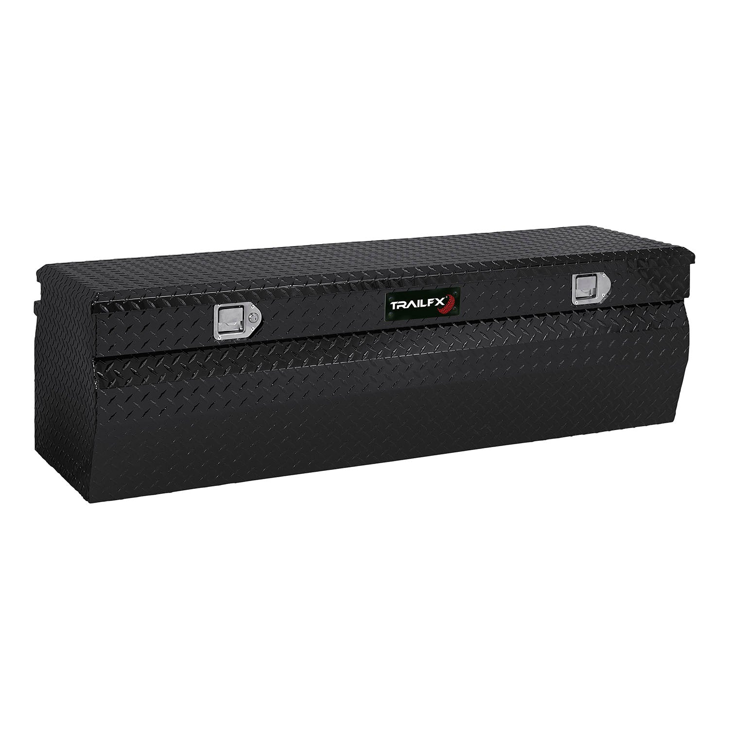 Chest Sgl Lid Pwdr Ctd Black 16 Gauge Alum 60x19-7/8x17-1/8 12.0 Cubic Ft Cap by TrailFX