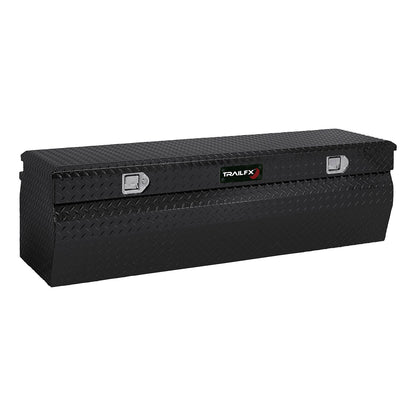 Chest Sgl Lid Pwdr Ctd Black 16 Gauge Alum 60x19-7/8x17-1/8 12.0 Cubic Ft Cap by TrailFX