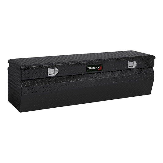 Chest Sgl Lid Pwdr Ctd Black 16 Gauge Alum 60x19-7/8x17-1/8 12.0 Cubic Ft Cap by TrailFX