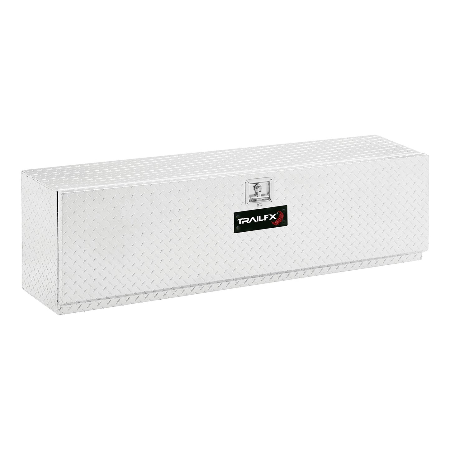 Top Mount Sgl Door Dia Tread Bright Pol 16 Gauge Alum 48x13x17 6.3 Cubic Ft Cap by TrailFX