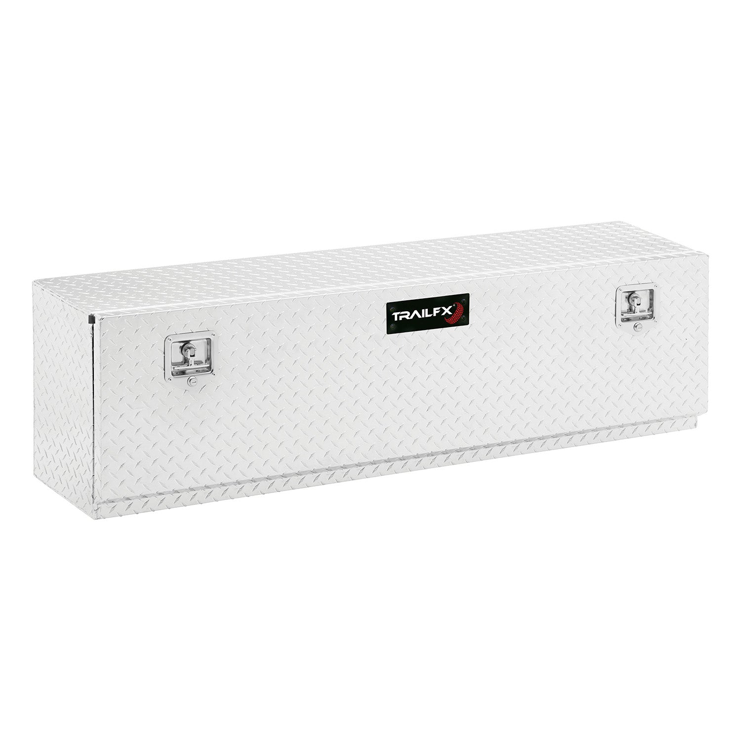 Top Mount Sgl Door Dia Tread Bright Pol 16 Gauge Alum 60x13x17 7.8 Cubic Ft Cap by TrailFX