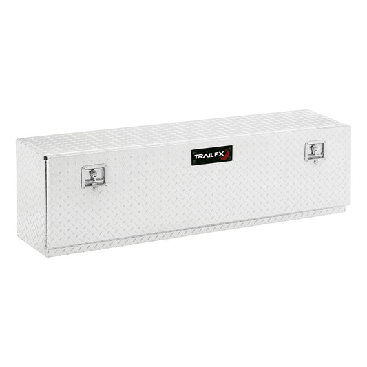 Top Mount Sgl Door Dia Tread Bright Pol 16 Gauge Alum 60x13x17 7.8 Cubic Ft Cap by TrailFX