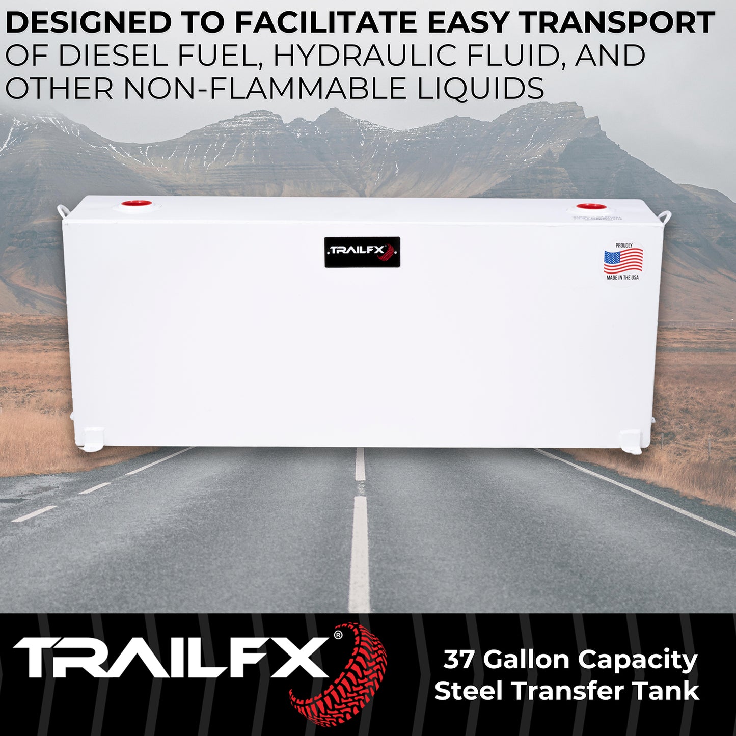 With Vented Lockable Cap (Cap Locks With Padlock - Not Included) by TrailFX