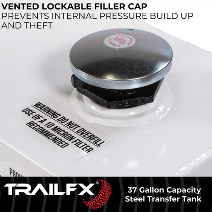 With Vented Lockable Cap (Cap Locks With Padlock - Not Included) by TrailFX